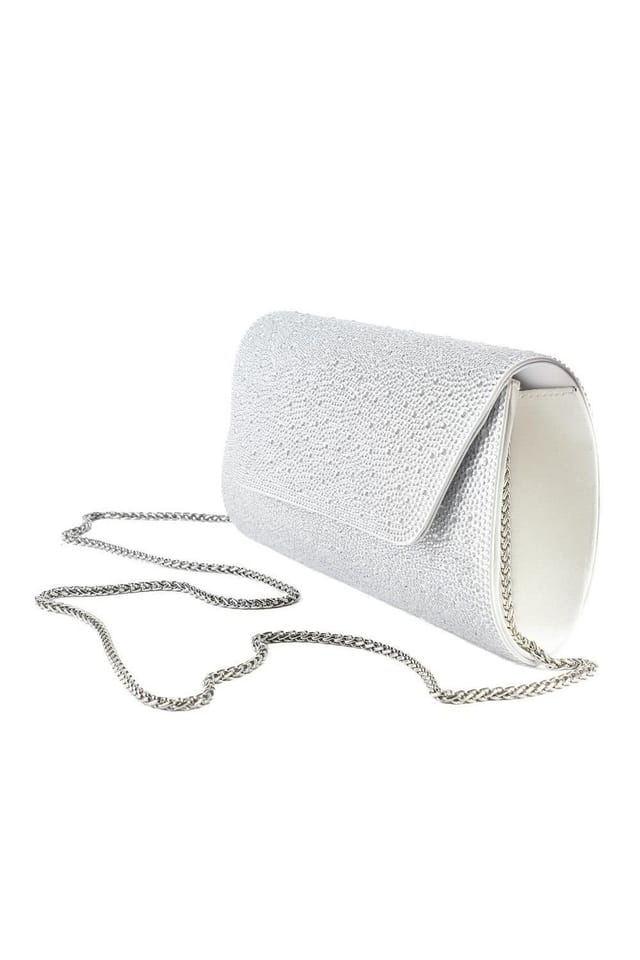 Jones Bootmaker Jones Bootmaker Women's Vicci Embellished Clutch Bag in Ivory - 3