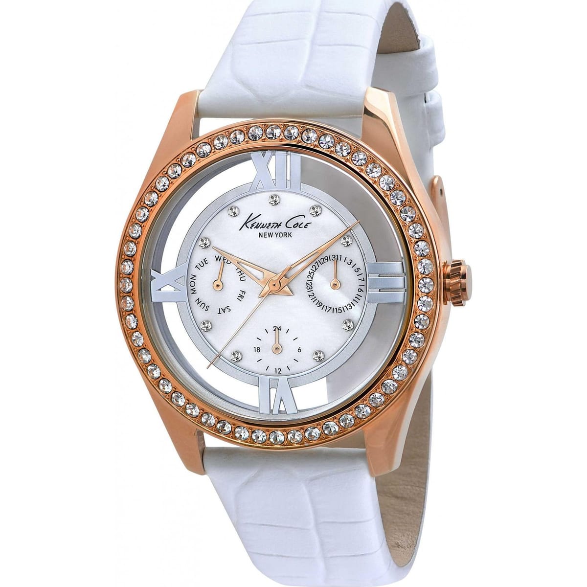 Kenneth Cole Kenneth Cole Women's IKC2794 40mm Quartz Watch in White - 1