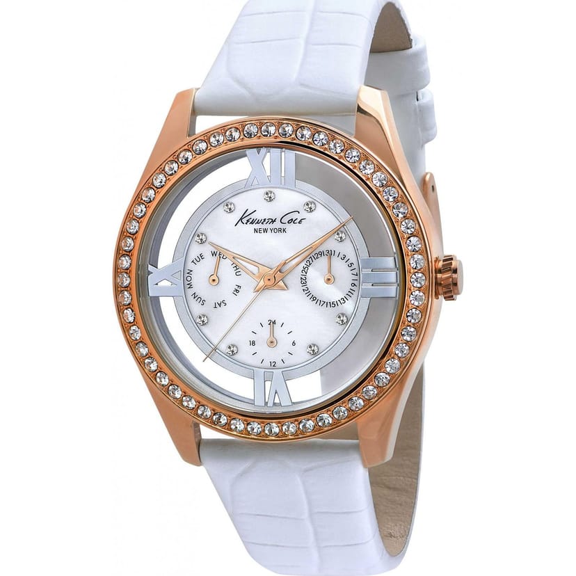 Kenneth Cole Kenneth Cole Women's IKC2794 40mm Quartz Watch in White - 1