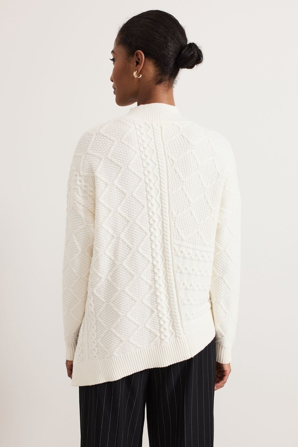 Phase Eight Phase Eight Women's Casey Cable Knit Jumper in Off-White - 4