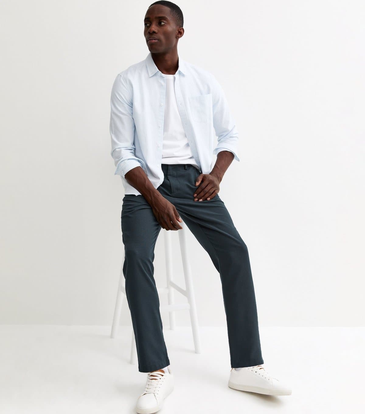 New Look Men's Navy Chino Trousers New Look