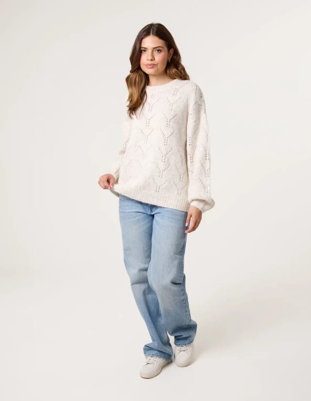 Blue Vanilla Stitch Detail Jumper - 2