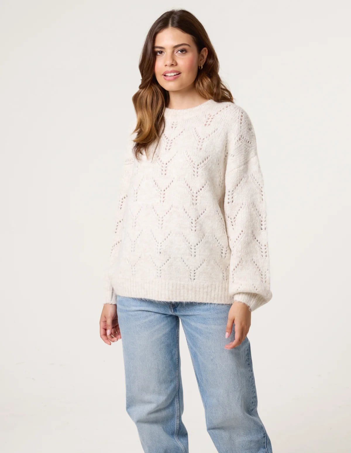 Blue Vanilla Stitch Detail Jumper - 4