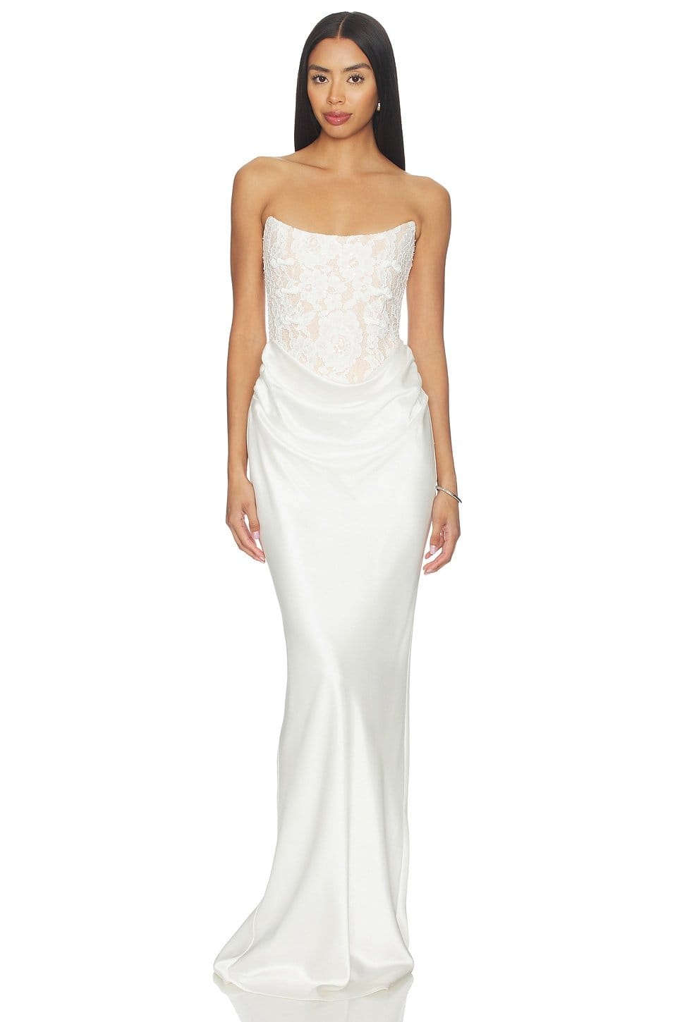 Revolve Blair Lace Dress in White