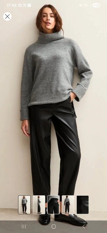 New Look New Look leather trousers - 1