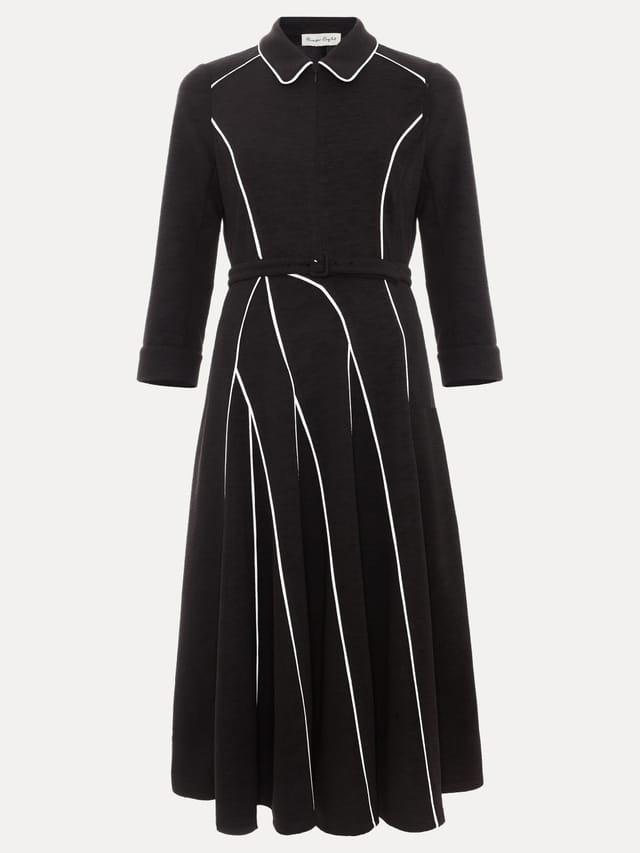 Phase Eight Phase Eight Women's Tilly Piped Dress in Black - 2