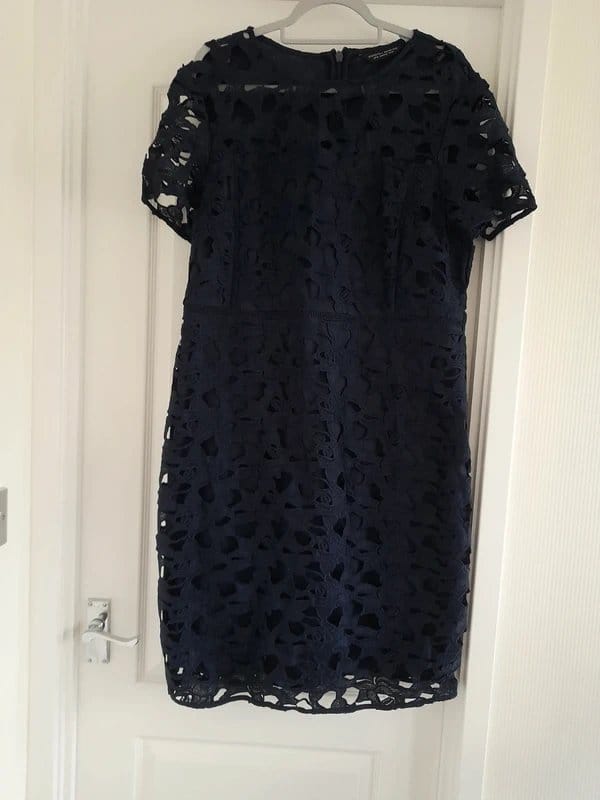 Dorothy Perkins Navy Lace Dress Size 22