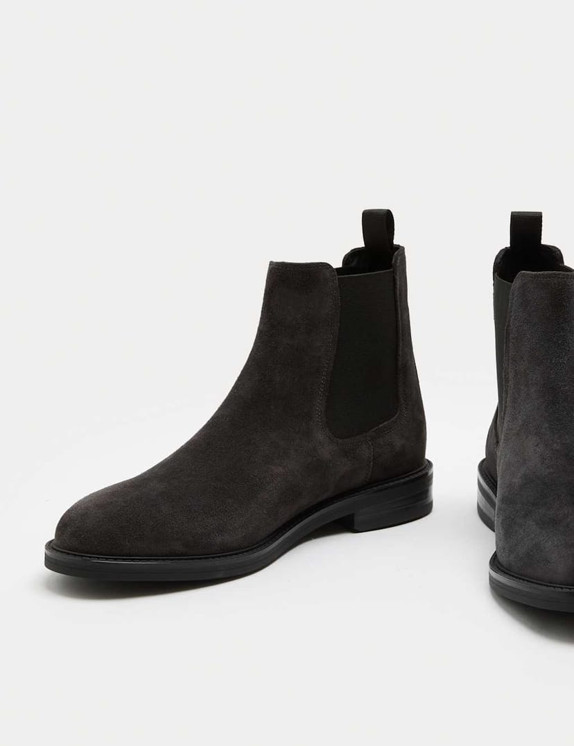 Marks & Spencer M&S Suede Chelsea Boots Charcoal - 1