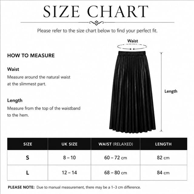 Lovii Lovii Women's Luxe Elegance Premium Pleated Maxi Skirt Black - 2