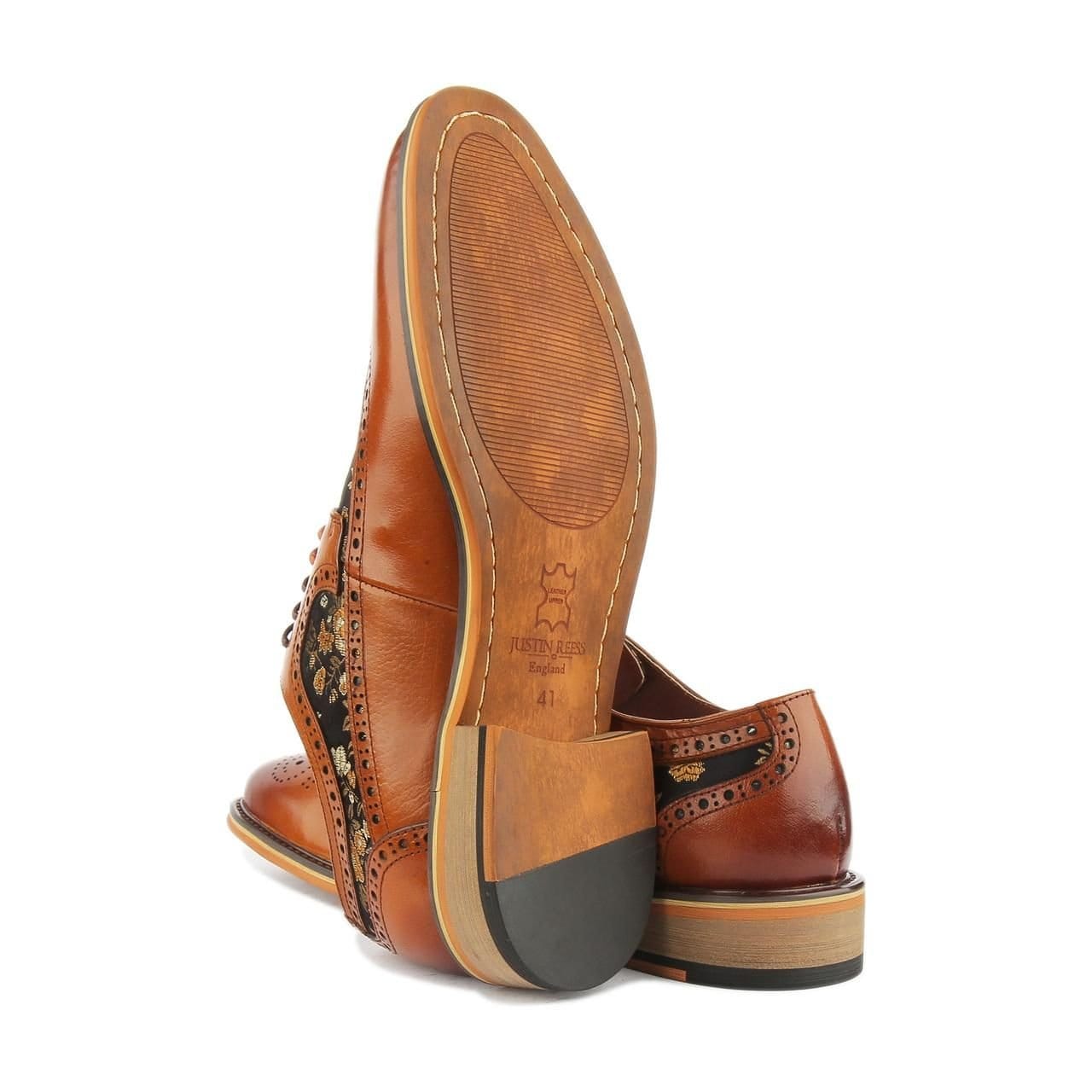 JUSTINREESS ENGLAND JUSTINREESS ENGLAND Men's 'Ross' Leather Shoes in Brown - 4