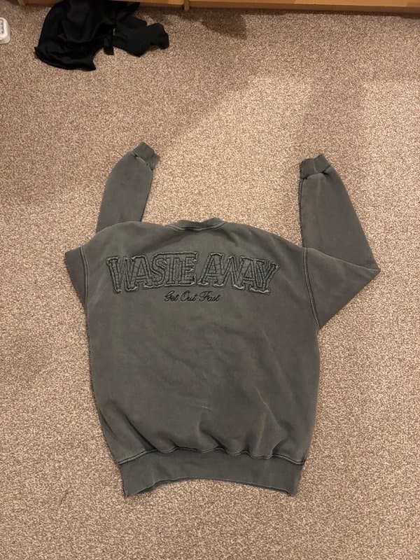 Zara Zara Stonewash Jumper - Grey - S