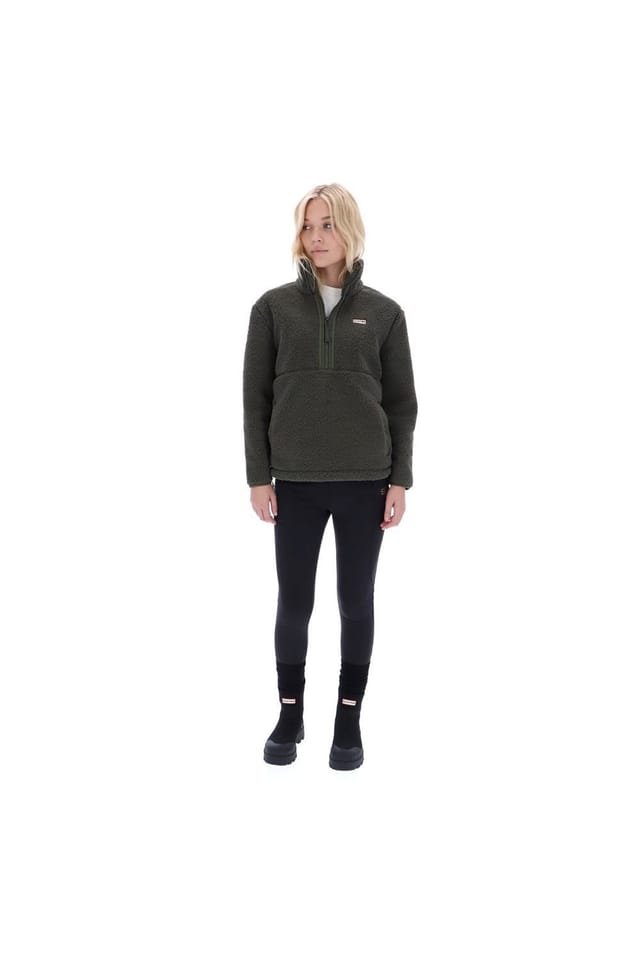 Hunter Hunter Women's Tiorga 1/4 Zip Borg Fleece in Green - 3