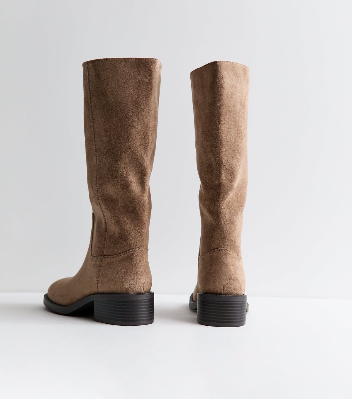 New Look Women's Mink Faux Suede Pull On Boots Vegan New Look - 4