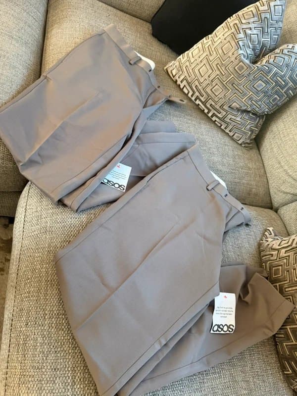 ASOS ASOS Smart Slim Trousers in Brown