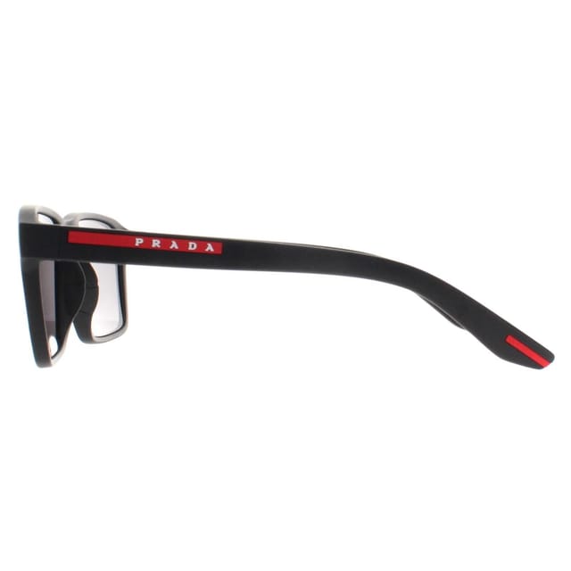 Prada Sport Prada Sport Men's Rectangle Black Rubber Dark Grey Polarized PS05YS - 3