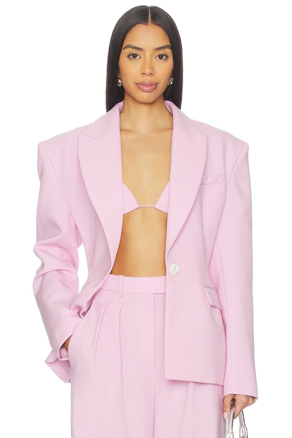 revolve Single Breasted Contour Blazer