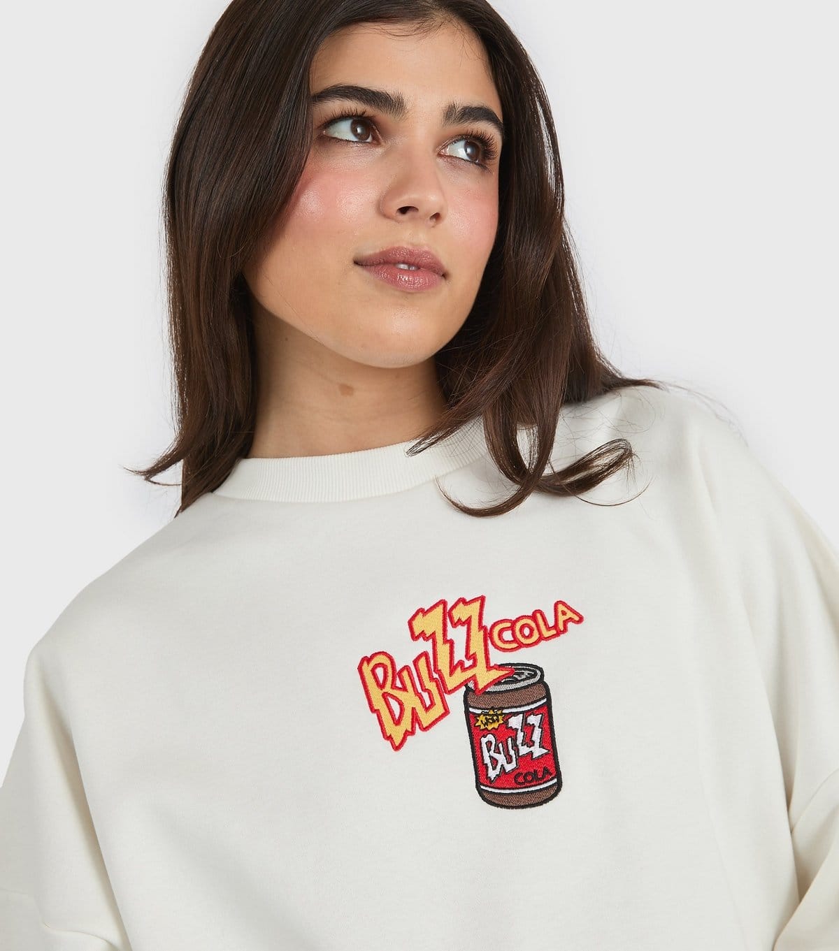 Skinnydip Women's White The Simpsons Buzz Cola Print Sweatshirt Skinnydip New Look - 4