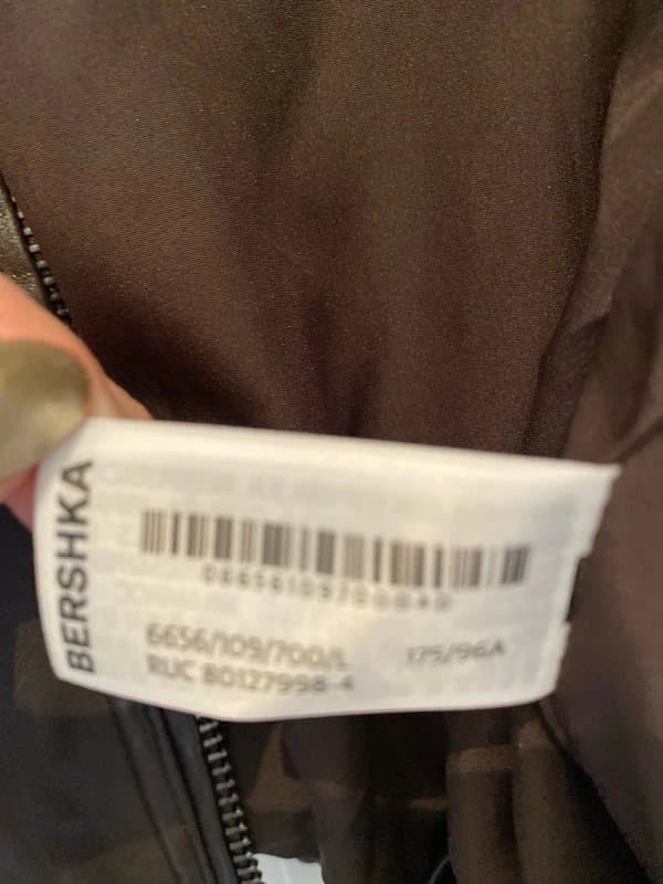 Bershka Bershka BNWT ladies Brown Faux Leather size Large 16 oversized Bomber Jacket
