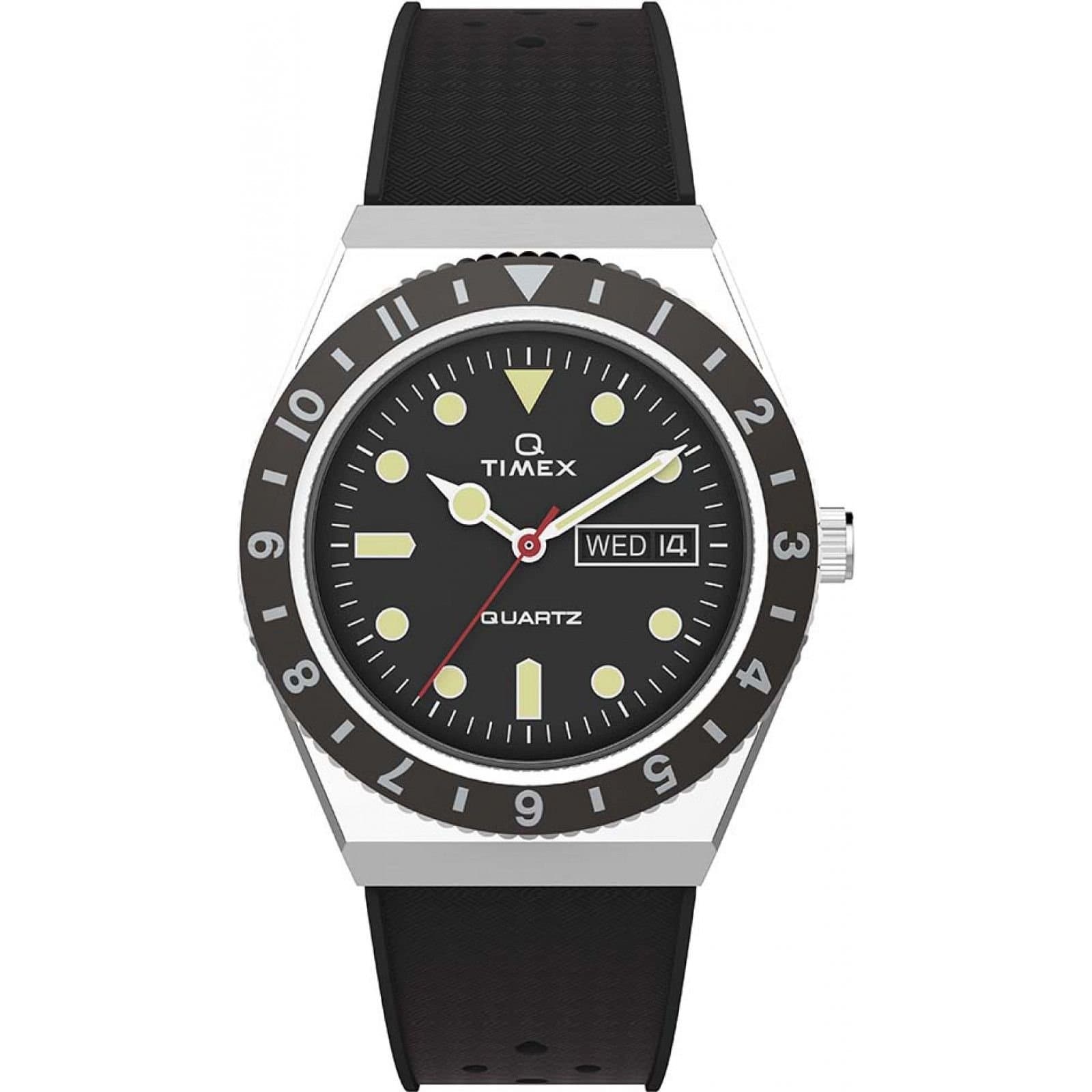 Timex Timex Men's TW2V32000 Q 38mm Quartz Watch in Black