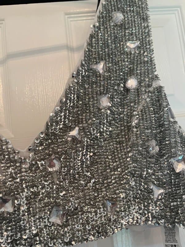 ASOS ASOS silver embellished top