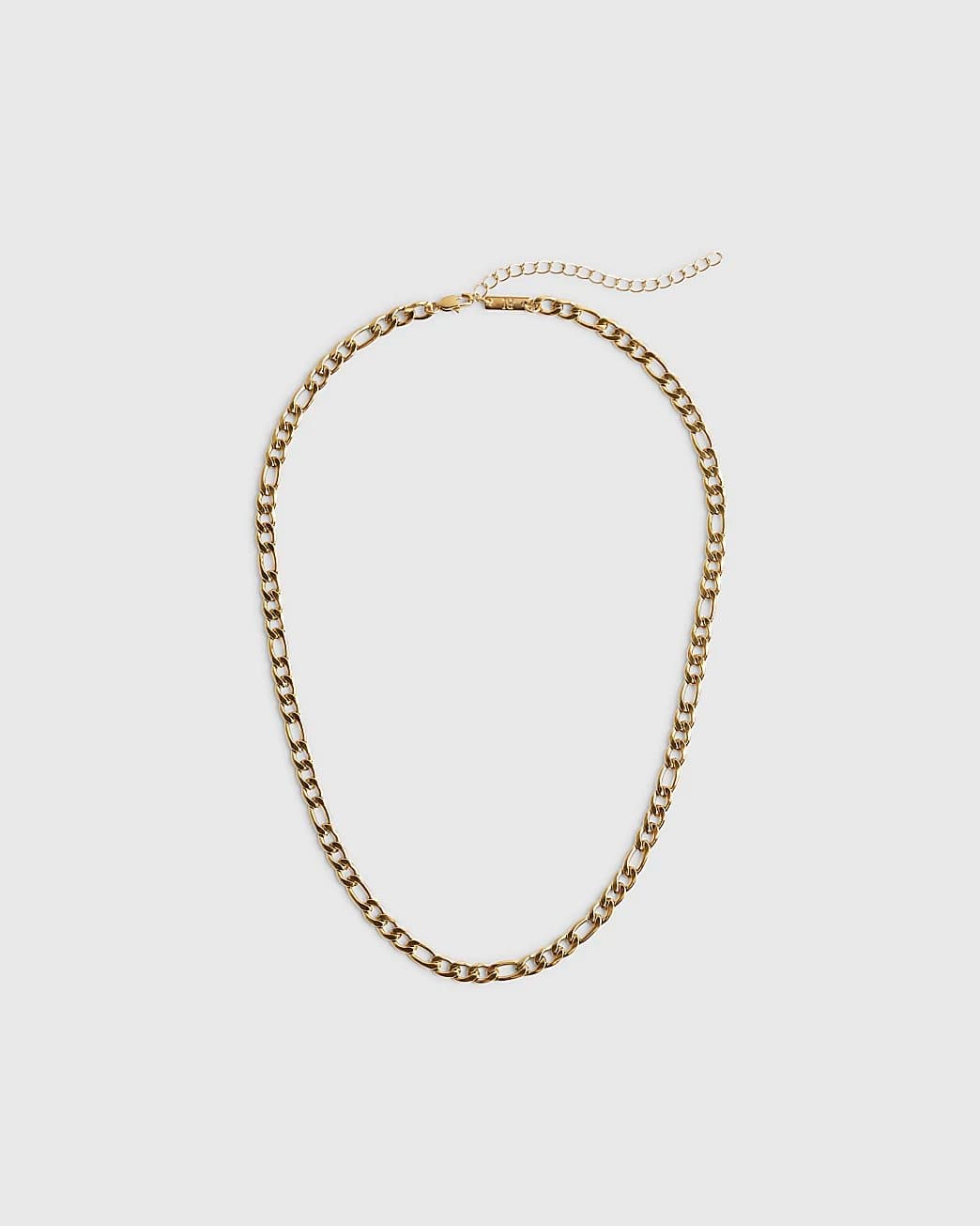 River Island Mens River Island Gold Steel Chain Necklace