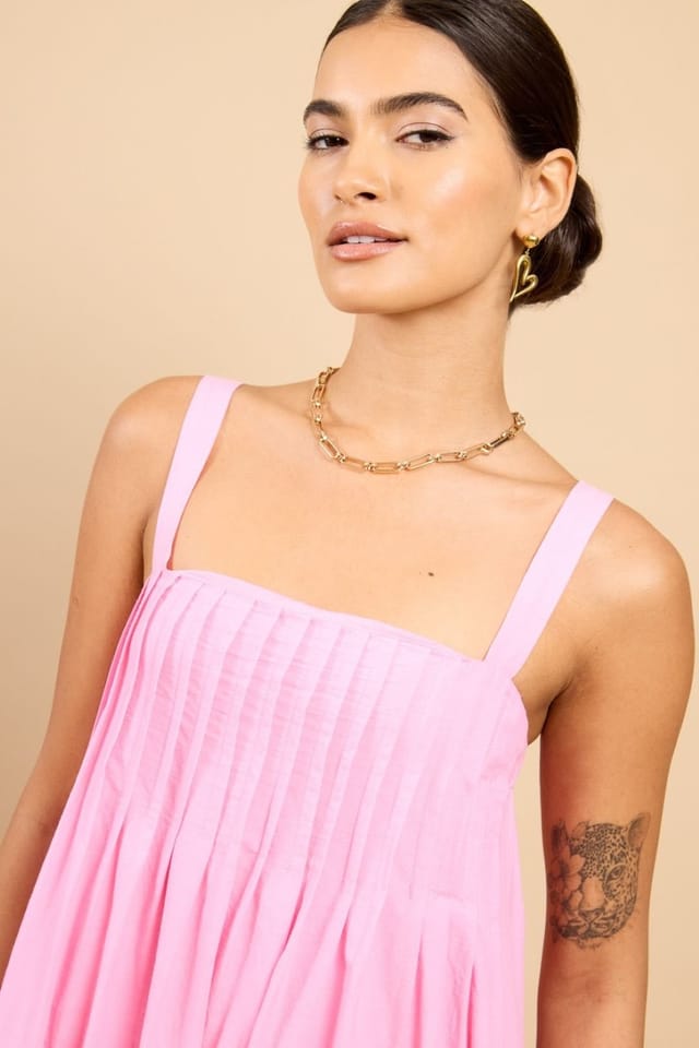 Little Mistress Little Mistress Women's Astrid Pink Embroidered Hem Midaxi Dress Vicky Pattison EDIT - 3