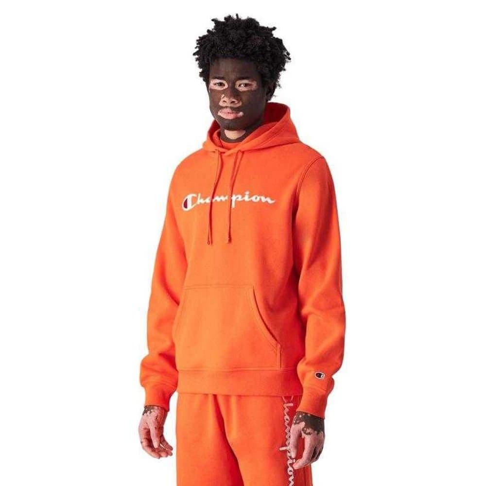 Champion Champion Men's Logo Hoodie in Orange