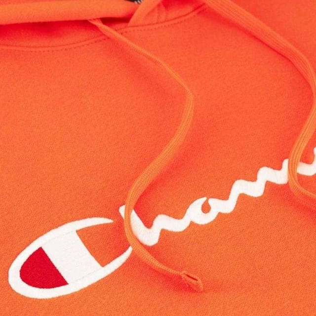 Champion Champion Men's Logo Hoodie in Orange - 3
