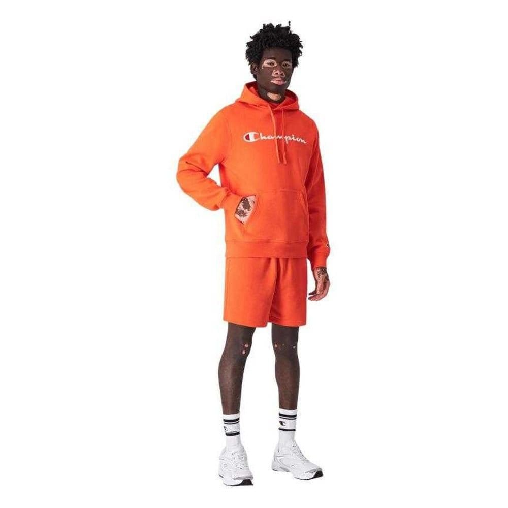 Champion Champion Men's Logo Hoodie in Orange - 4