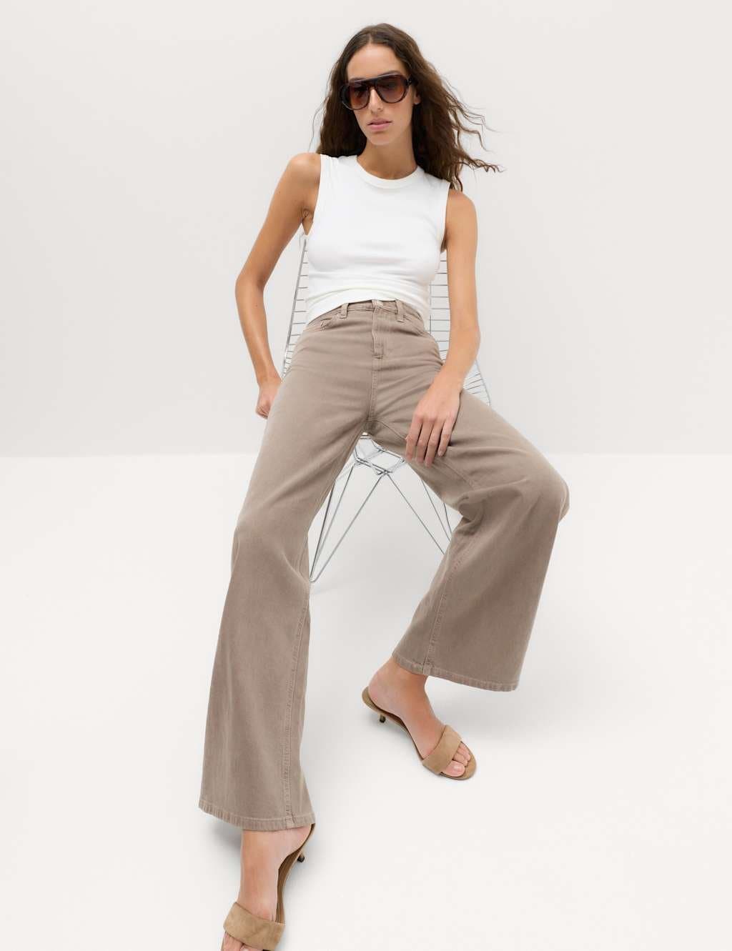 Marks & Spencer M&S The Wide-Leg Jeans Mole