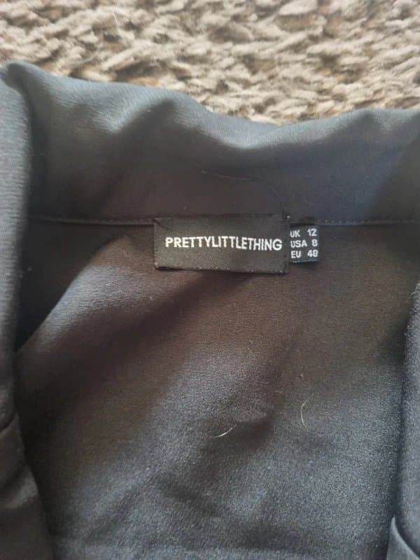 PrettyLittleThing PrettyLittleThing black blazer dress size M
