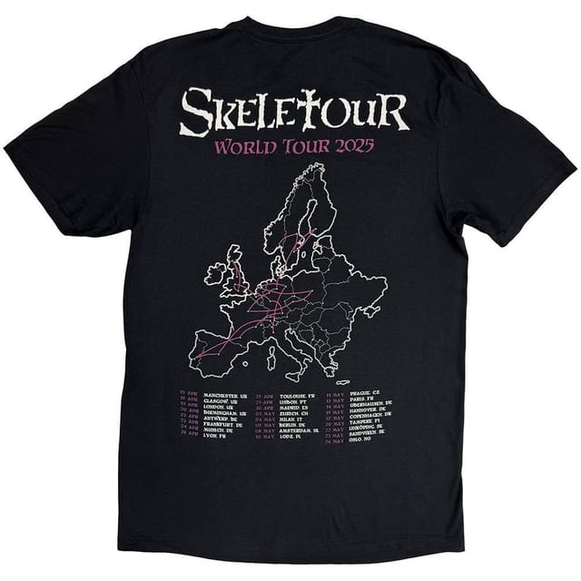 Ghost Ghost Men's Skeletour Admat 25 Tour Dates T-Shirt in Black - 2