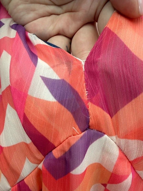 Never Fully Dressed Never Fully Dressed size 24 patterned dress with ruched sleeves