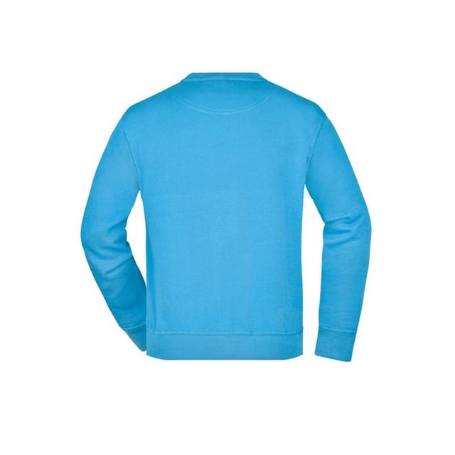 James and Nicholson James and Nicholson Men's Workwear Sweatshirt in Aqua - 2