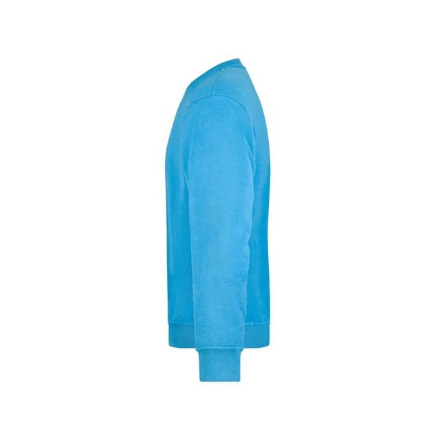 James and Nicholson James and Nicholson Men's Workwear Sweatshirt in Aqua - 3