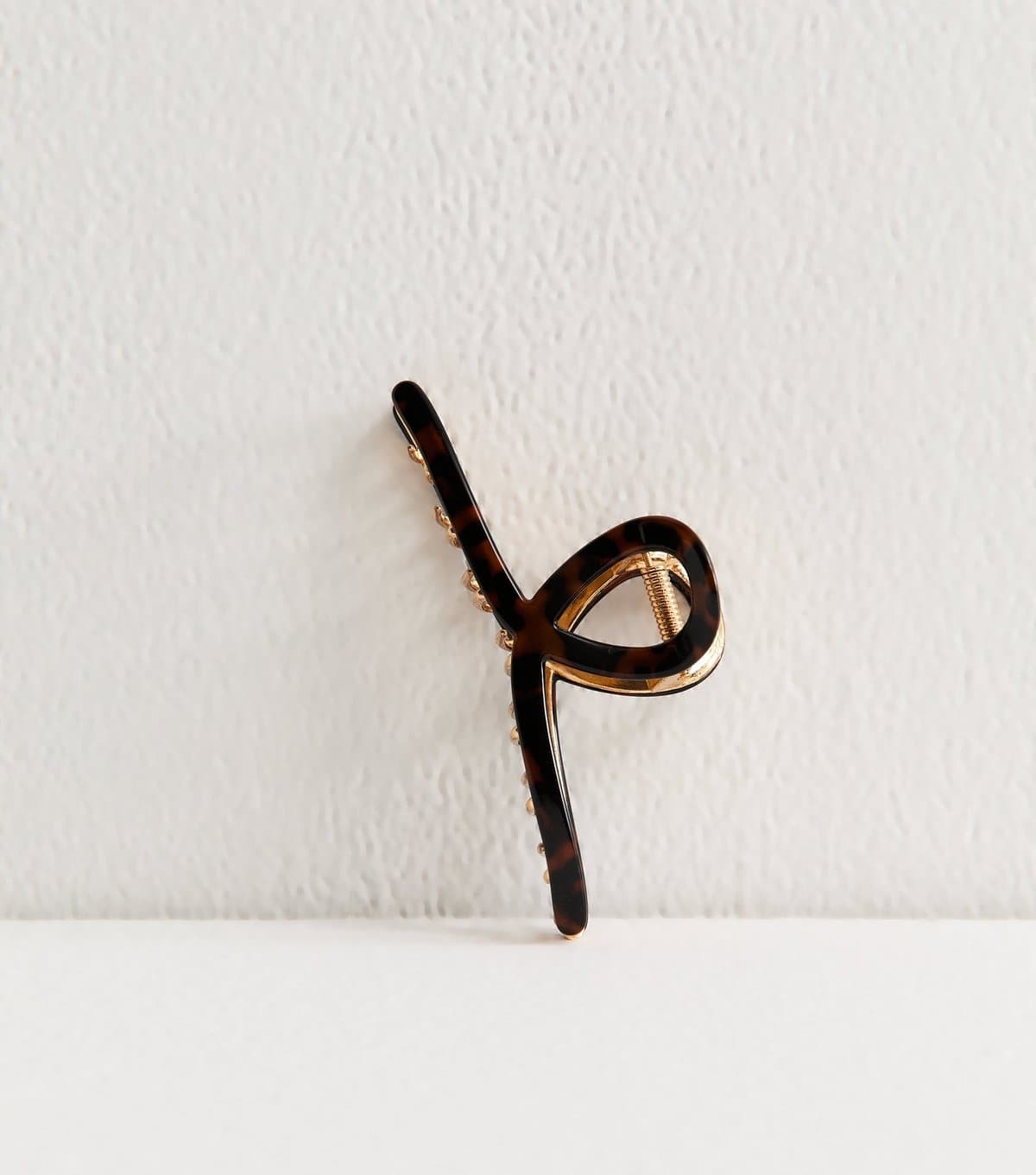 New Look Brown Tortoiseshell Twist Top Hair Claw Clip New Look