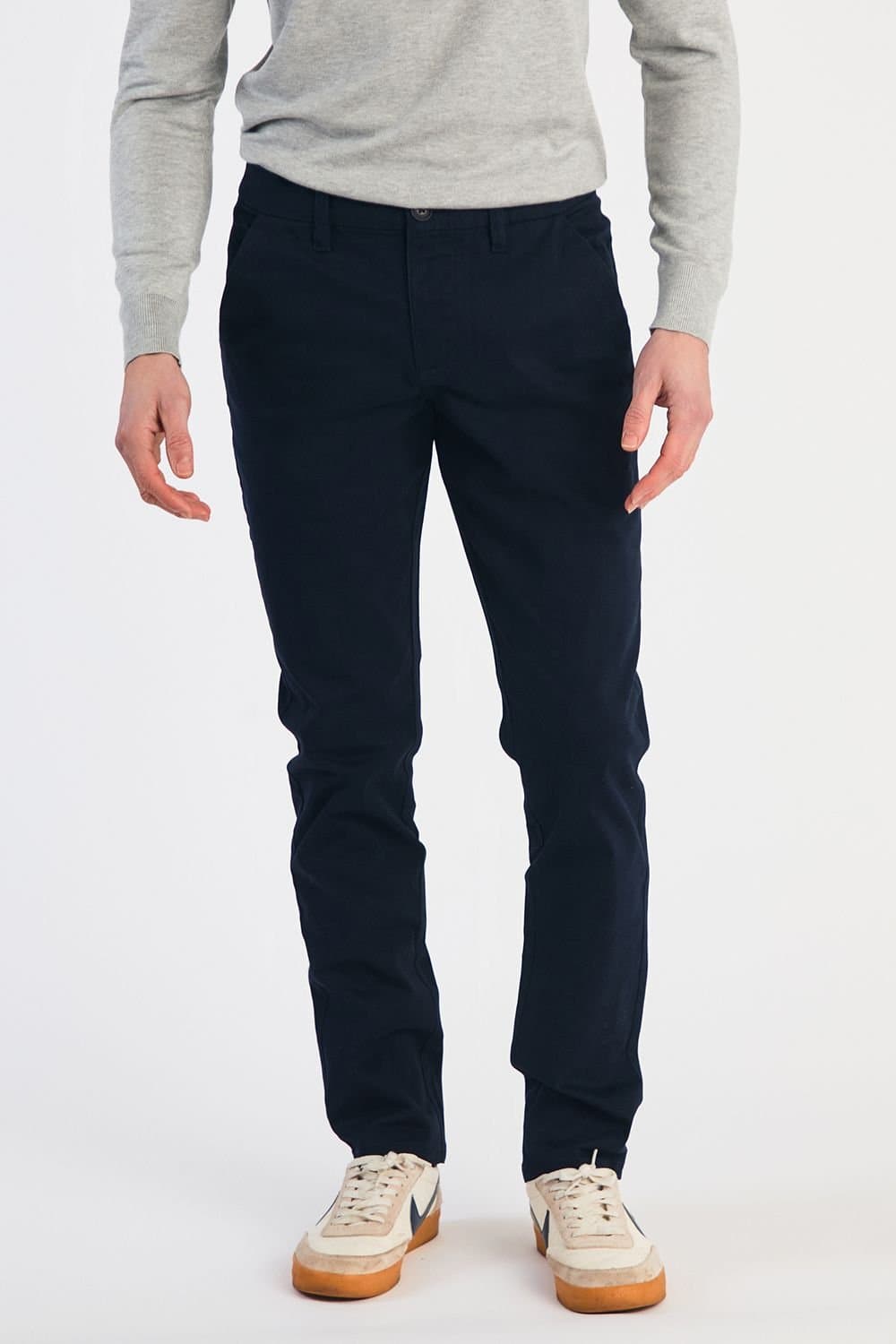 French Connection French Connection Navy Cotton Relaxed Fit Chino Trousers