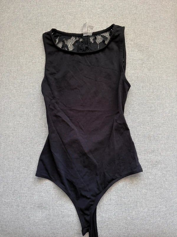 ASOS backless lace black bodysuit
