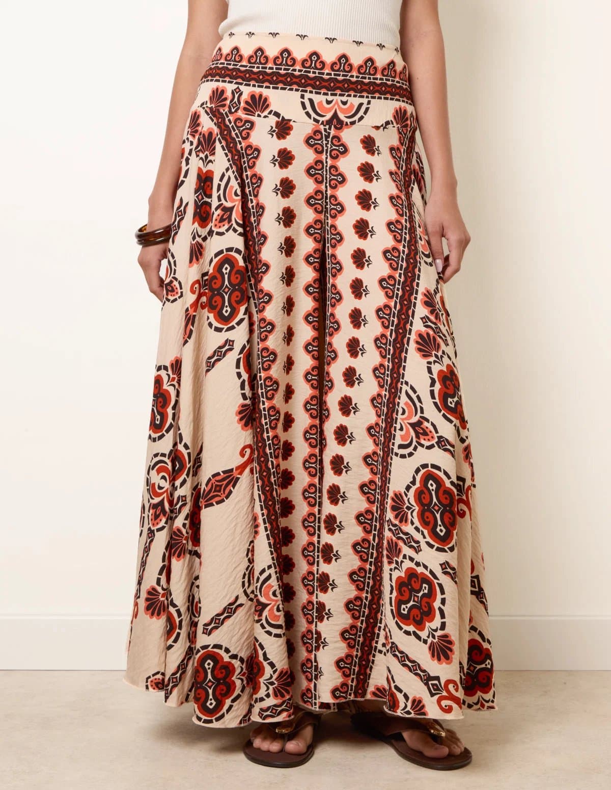 Blue Vanilla Deep Waist Flowy Pants