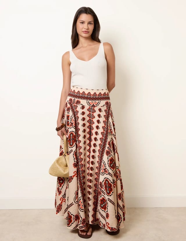 Blue Vanilla Deep Waist Flowy Pants - 3