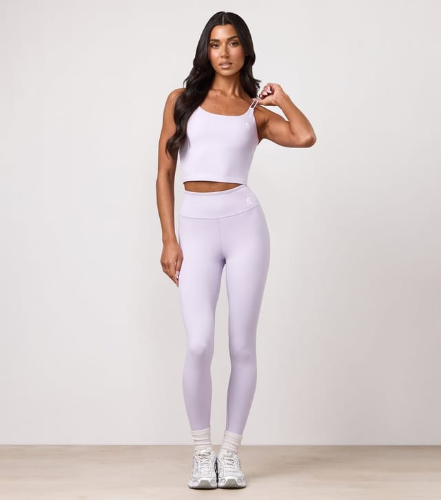 Gym King Women's Lilac 365 Logo Print Leggings Gym King New Look - 2