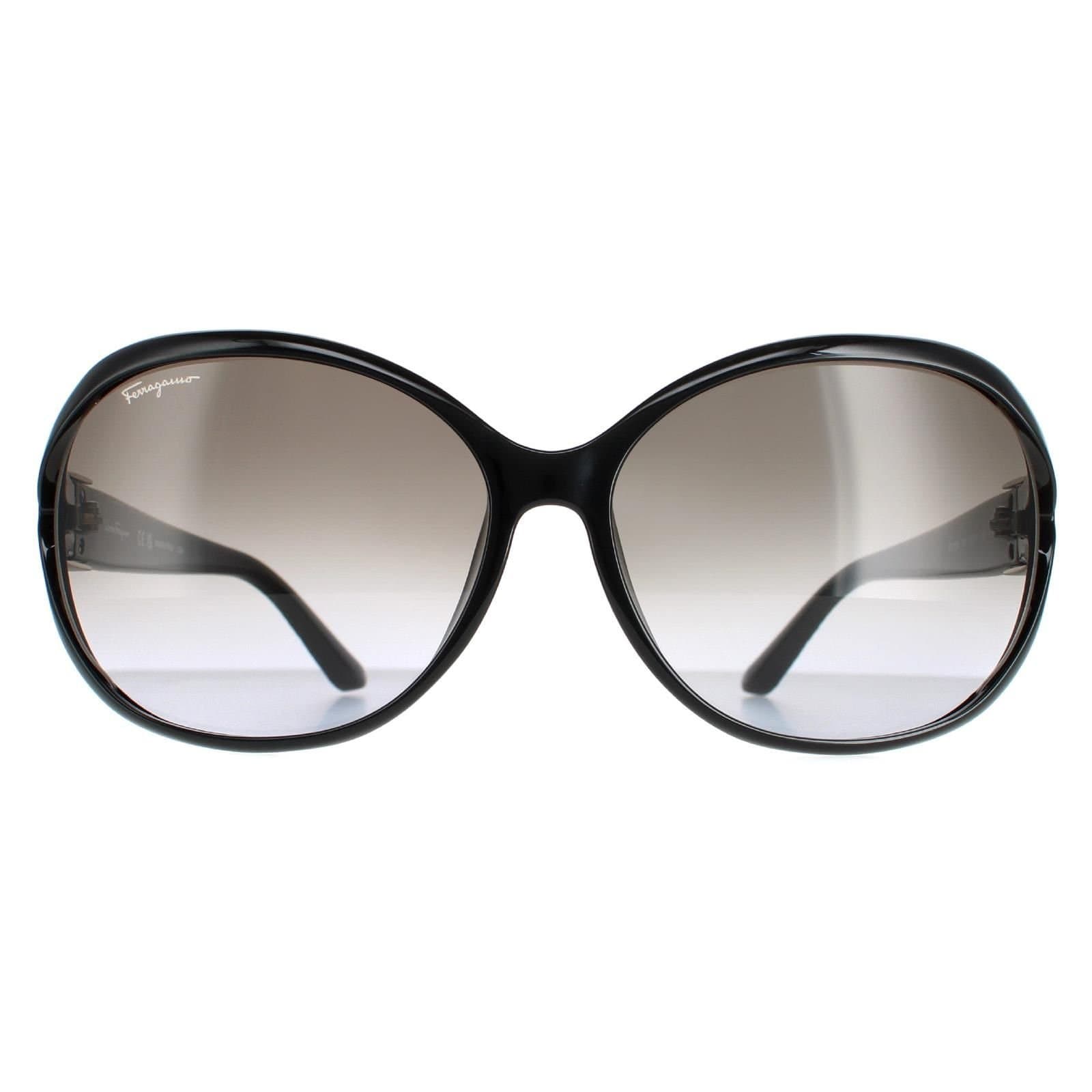 Salvatore Ferragamo Salvatore Ferragamo Women's Oval Black Grey Gradient SF770SA