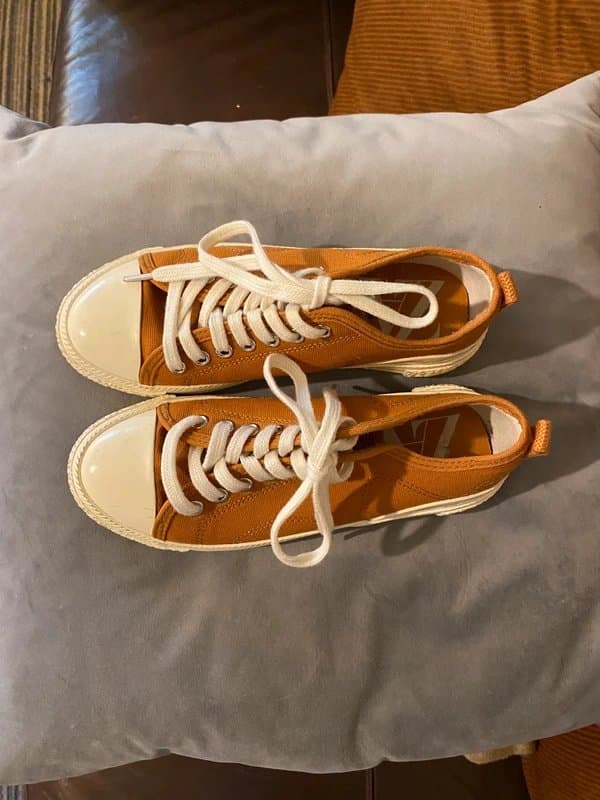 Zara Zara Mustard Yellow Canvas Trainers 🧡 Size 3 Spring Vibes 🌼