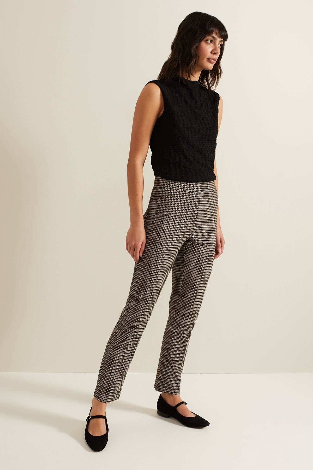 Phase Eight Phase Eight Charcoal Dogtooth Treggings in Women's Slim Fit