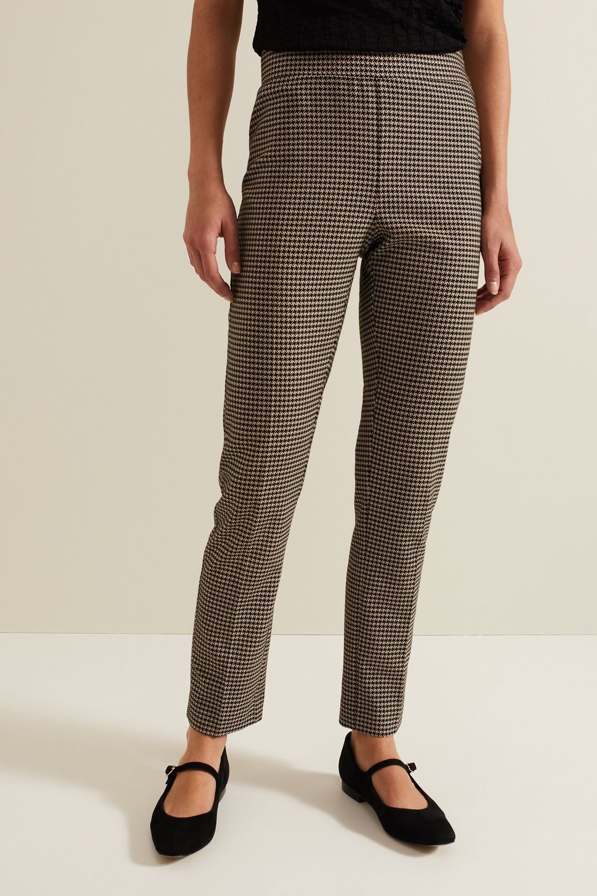 Phase Eight Phase Eight Women's Donna Dogtooth Tregging in Charcoal - 3