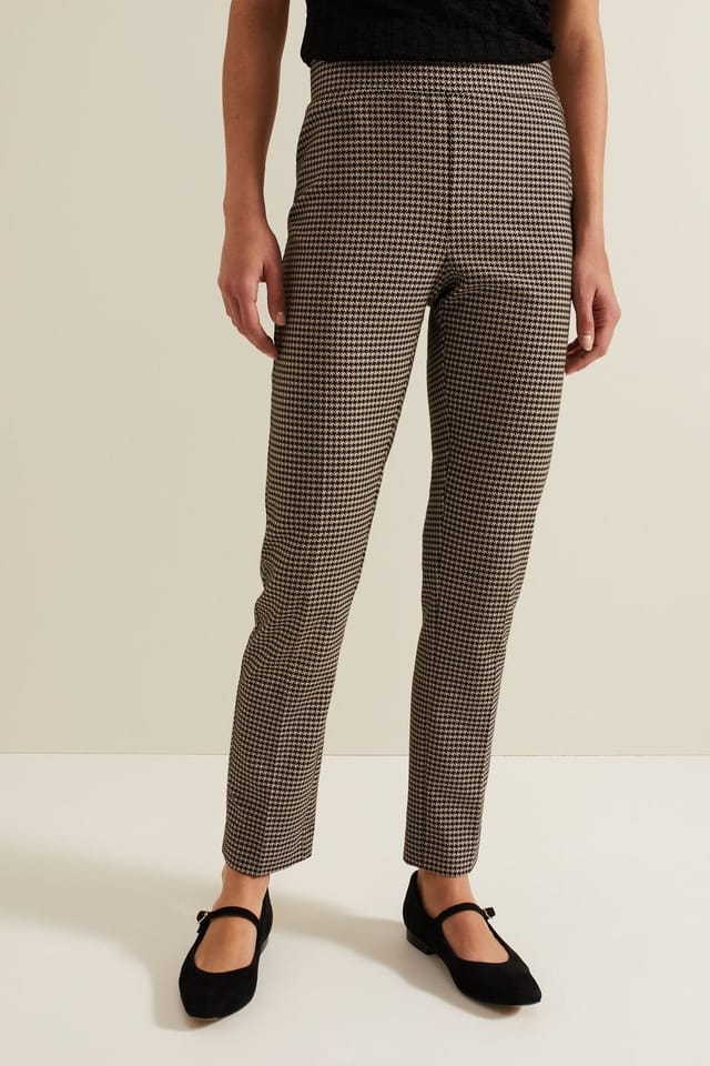 Phase Eight Phase Eight Women's Donna Dogtooth Tregging in Charcoal - 3