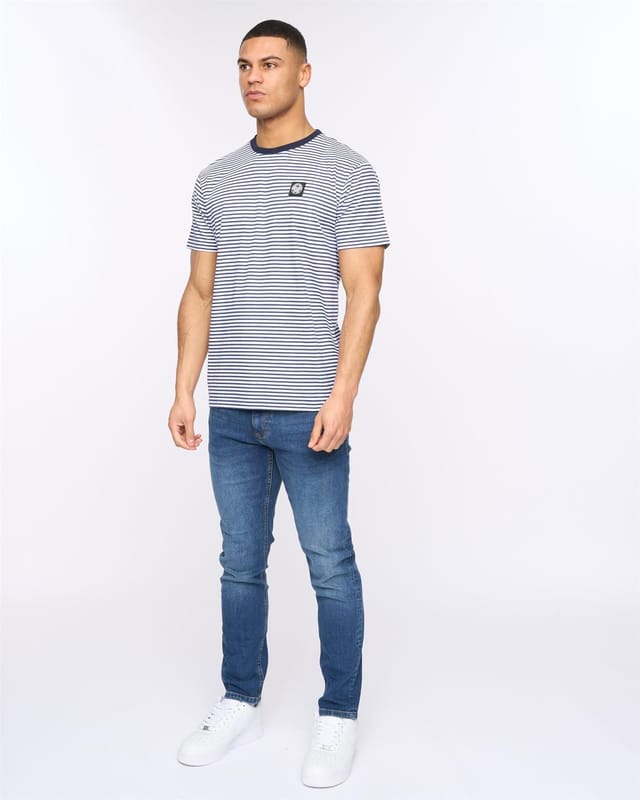 Henleys Henleys Men's Henbrett T-Shirt in White - 3