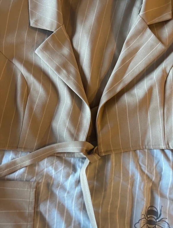 ASOS Beige asos pinstripe blazer