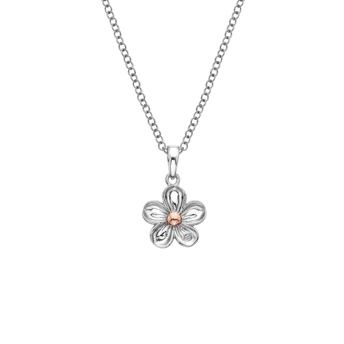 Hot Diamonds Hot Diamonds Women's Forget Me Not Pendant in Silver - 1