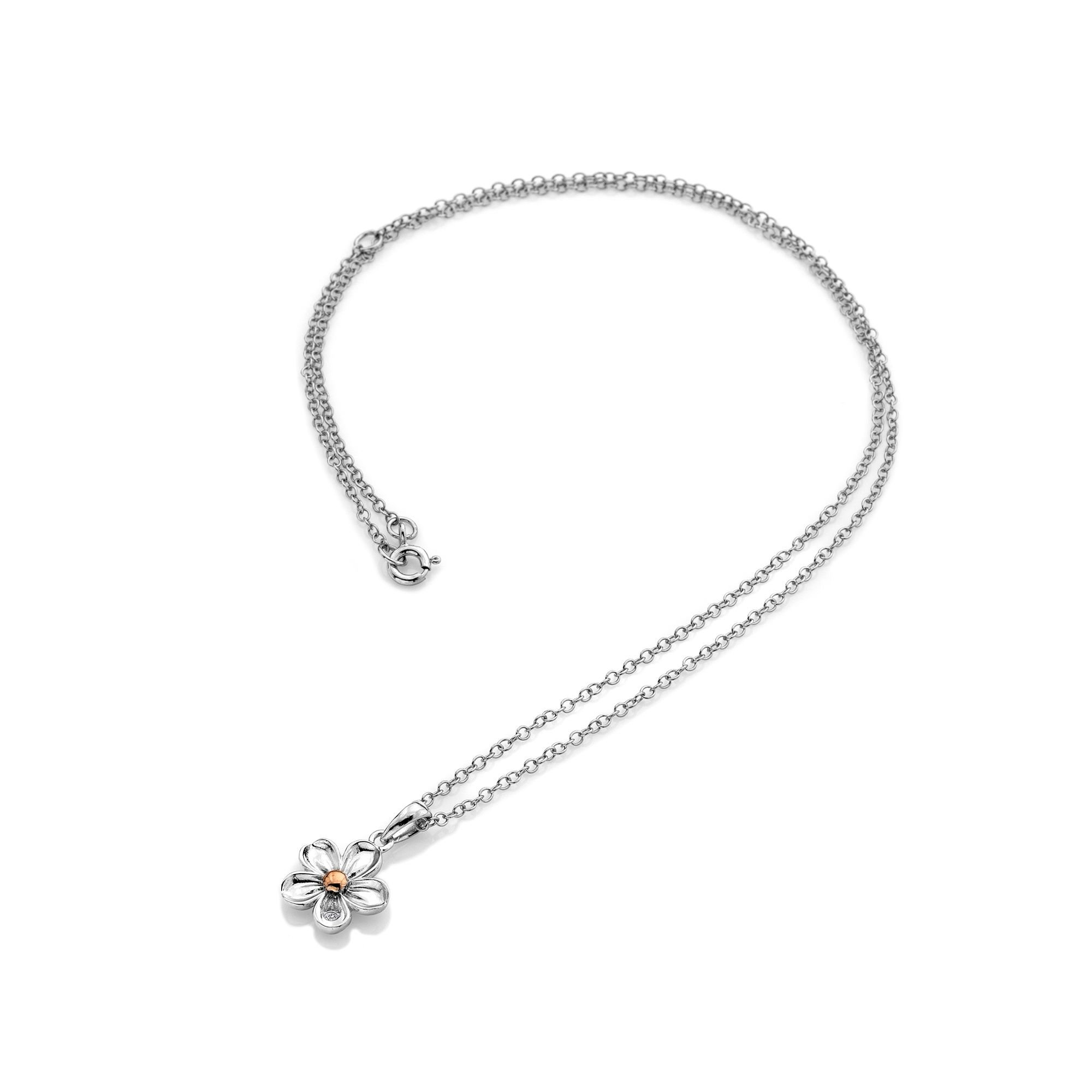 Hot Diamonds Hot Diamonds Women's Forget Me Not Pendant in Silver - 3